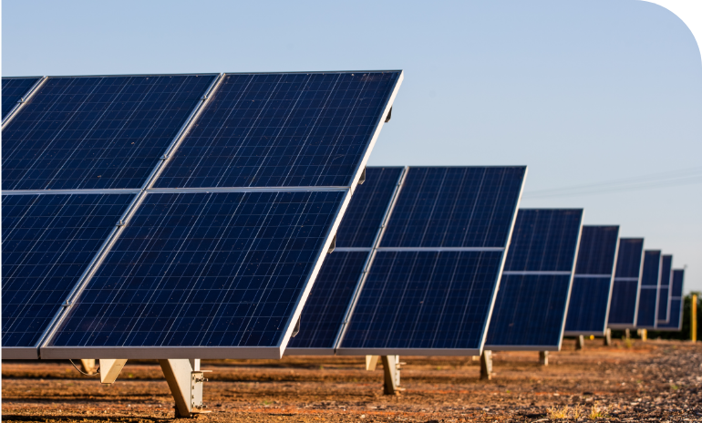 On-ground solar panels